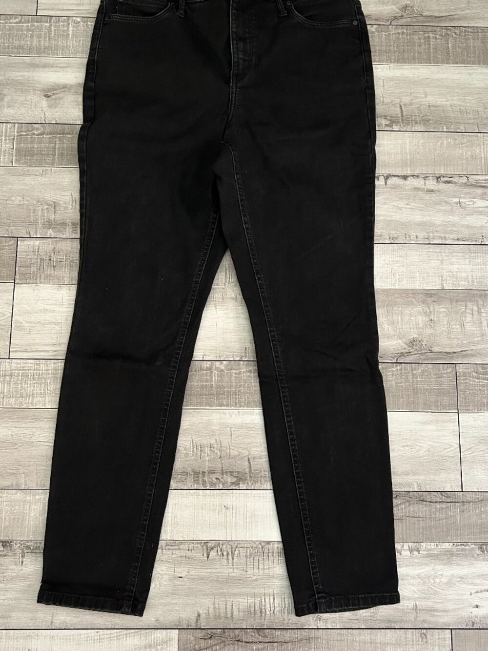 Simply Vera Vera Wang Skinny Jeans Size 14 Long Stretch Black